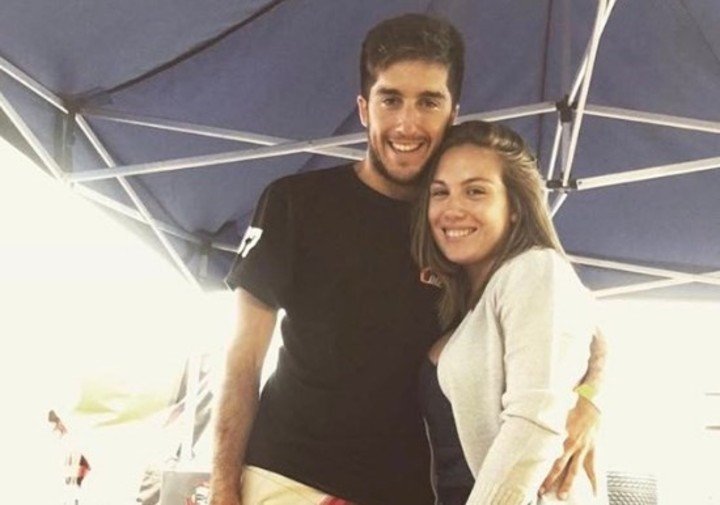 Nicolás Impiombato y Zaira Rodríguez en una de sus últimas fotos juntos.  El novio de la víctima testificó este lunes.