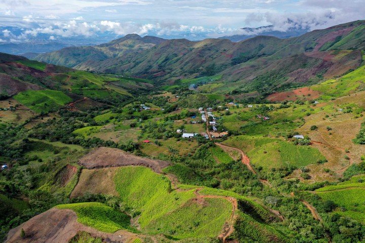El municipio de El Patia, en el departamento del Cauca.  Foto AFP