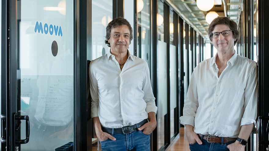 Antonio Migliore junto a Marcos Detry, ambos fundadores de Moova. 
