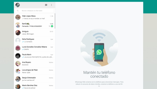 Desde las versiones de WhatsApp para ordenadores puedes chatear con tus contactos.
