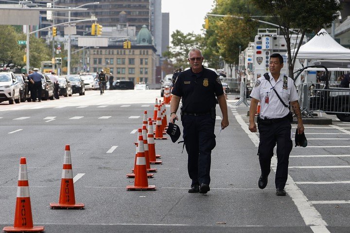 Seguridad total en las calles de Nueva York.  Foto: Anna Moneymaker/Getty Images/AFP