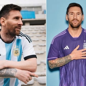La camiseta del Mundial: titular de la Selección Argentina y suplente para Qatar 2022