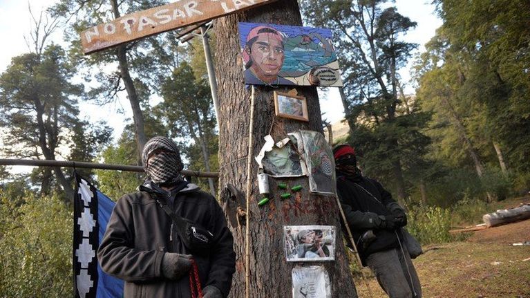 Las tierras ocupadas por mapuches.  (Foto: cortesía de Clarín)