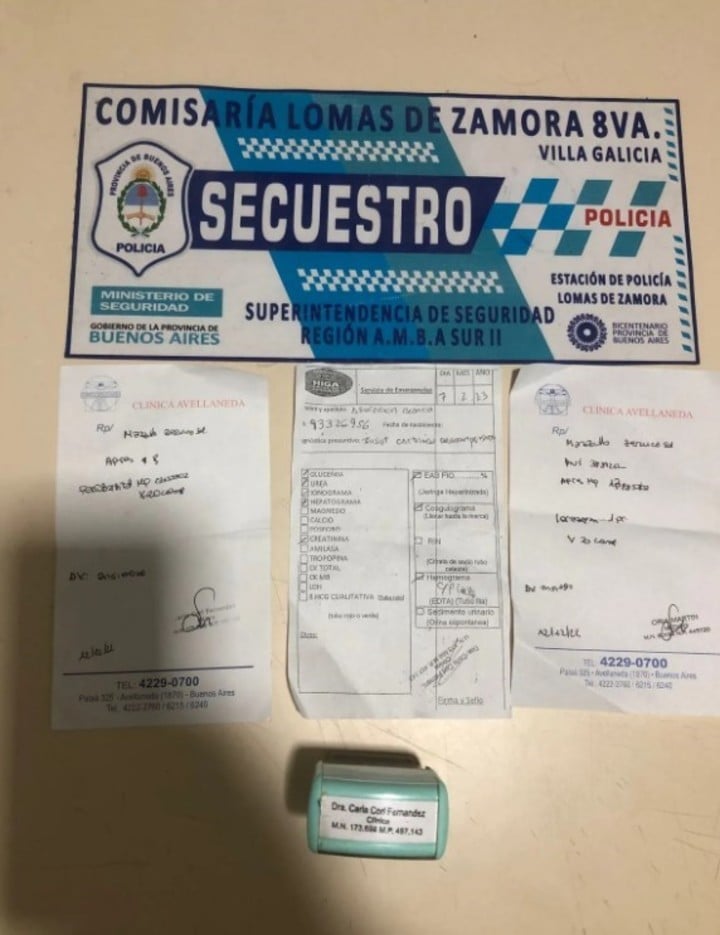 Detuvieron a un médico truchero en Lomas de Zamora.